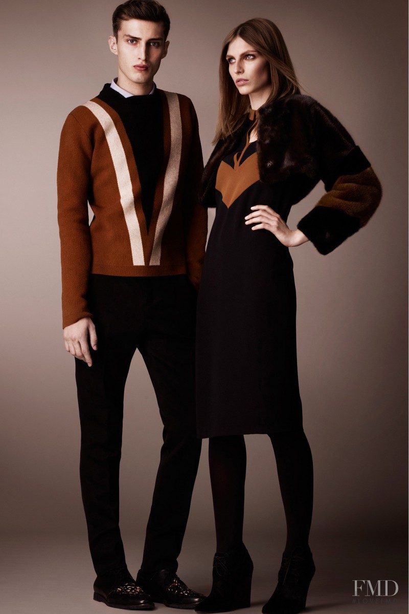 Karlina Caune featured in  the Burberry Prorsum lookbook for Pre-Fall 2013