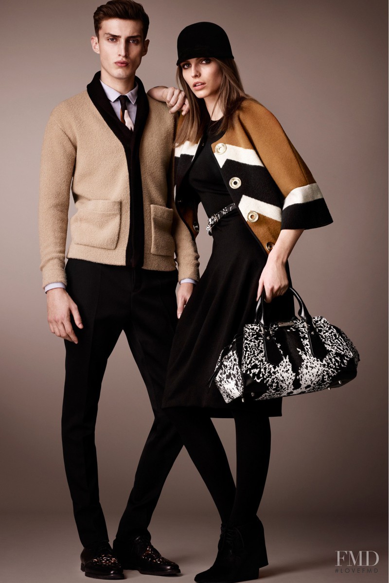 Karlina Caune featured in  the Burberry Prorsum lookbook for Pre-Fall 2013