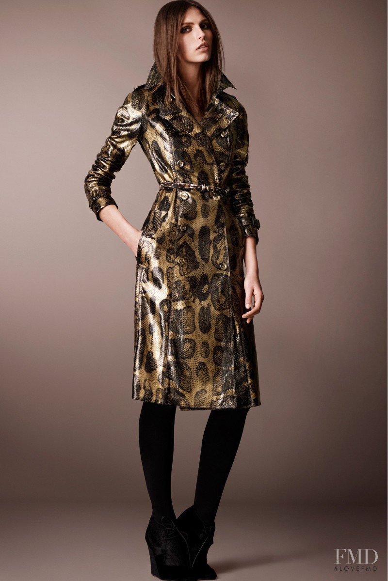 Karlina Caune featured in  the Burberry Prorsum lookbook for Pre-Fall 2013