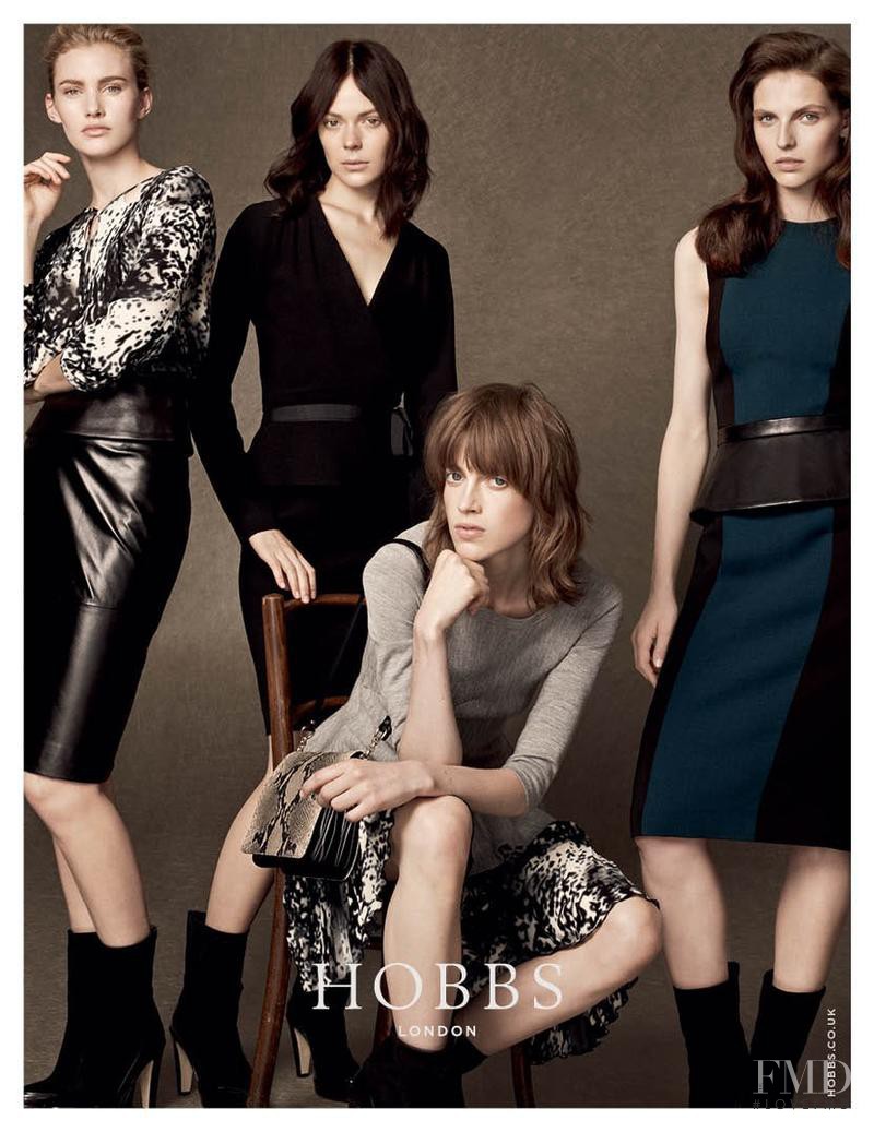 Karlina Caune featured in  the Hobbs London advertisement for Autumn/Winter 2012