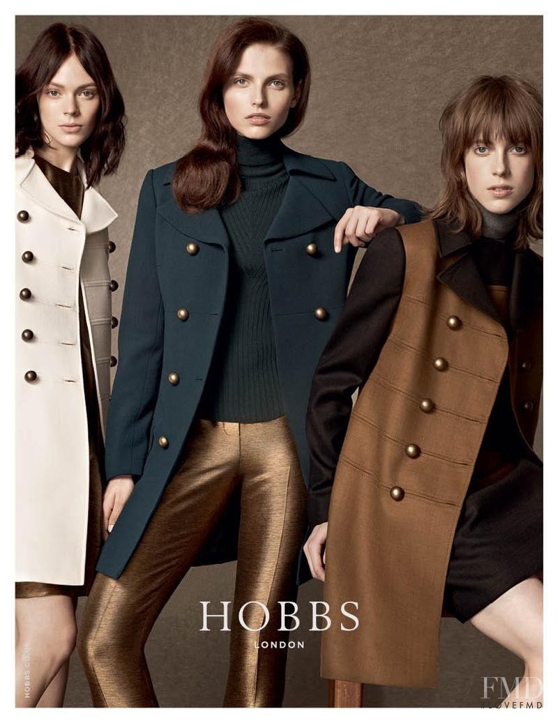 Karlina Caune featured in  the Hobbs London advertisement for Autumn/Winter 2012