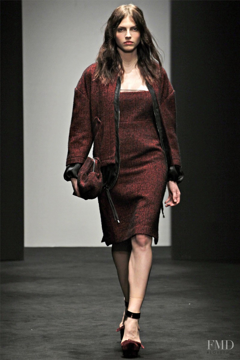 Karlina Caune featured in  the N° 21 fashion show for Autumn/Winter 2012