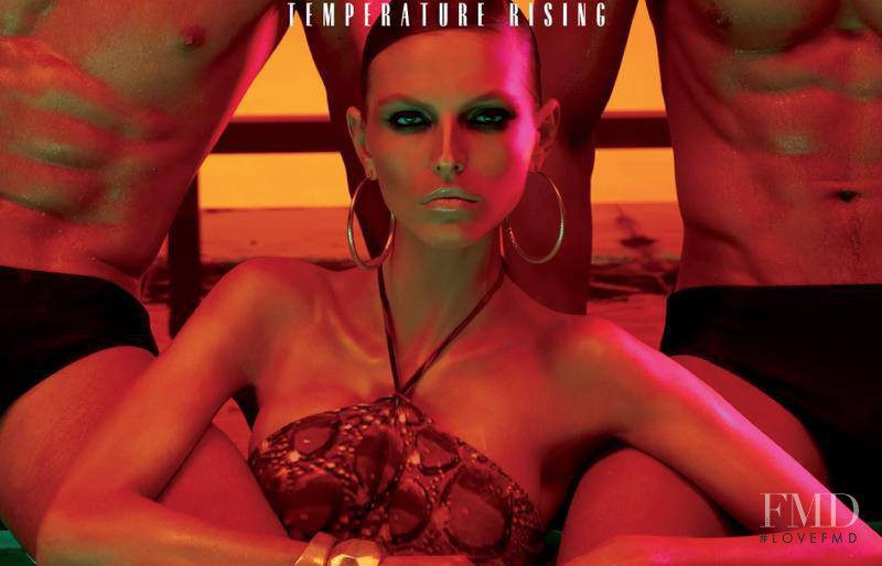 Karlina Caune featured in  the MAC Cosmetics Temperature Rising advertisement for Spring/Summer 2013