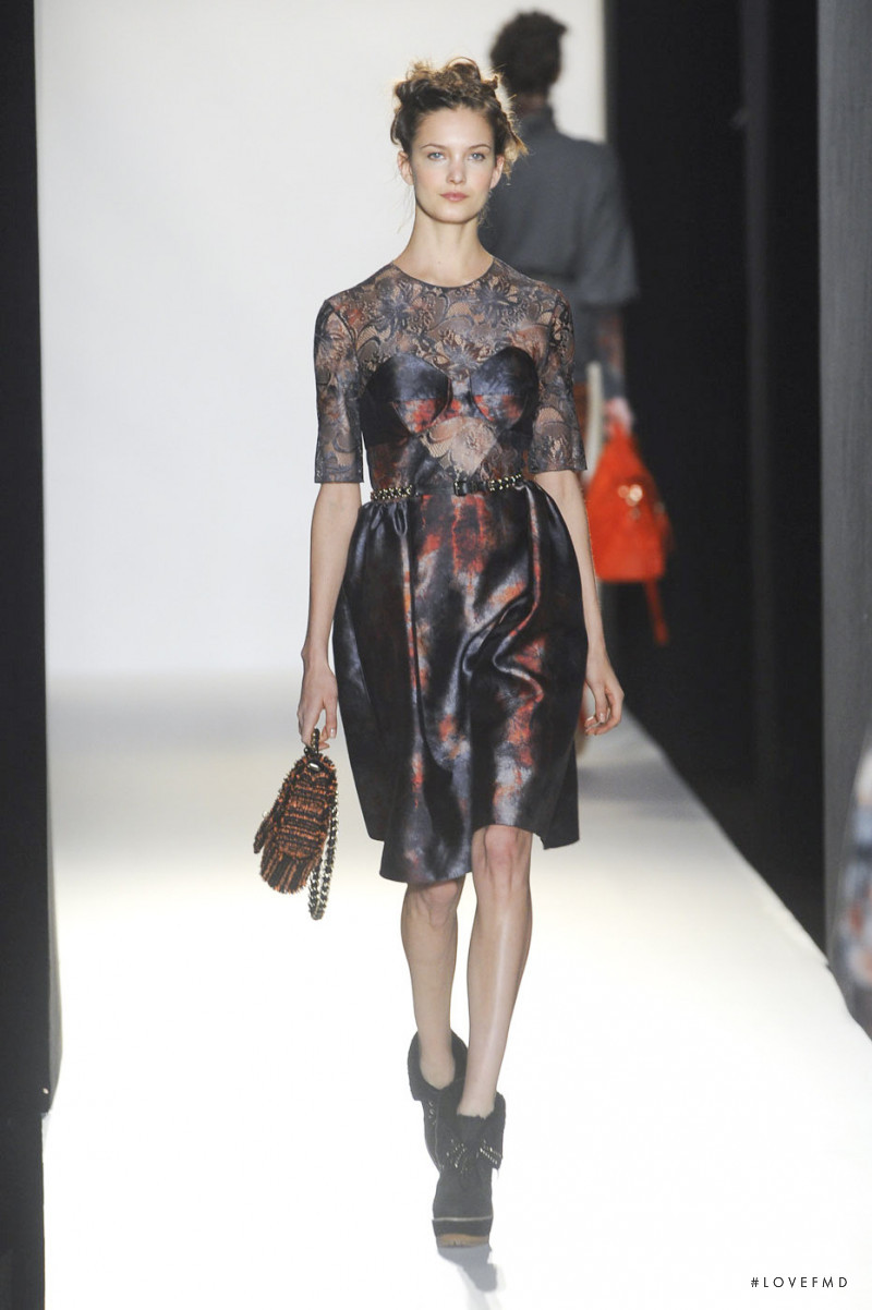 Nadine Ponce featured in  the Mulberry fashion show for Autumn/Winter 2012