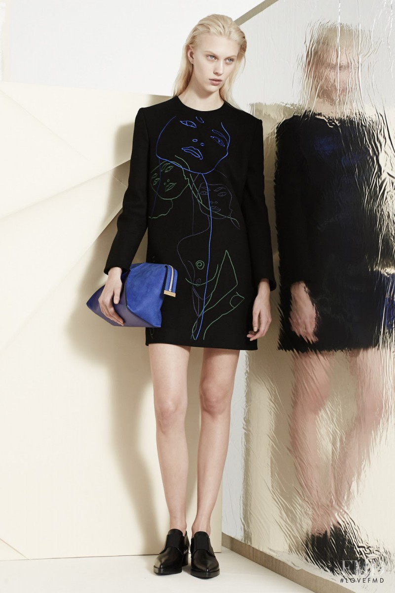 Juliana Schurig featured in  the Stella McCartney fashion show for Pre-Fall 2014