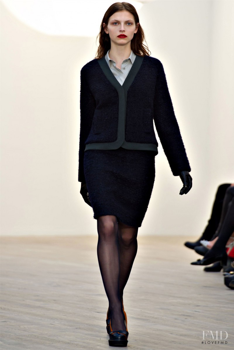 Karlina Caune featured in  the Pringle of Scotland fashion show for Autumn/Winter 2012
