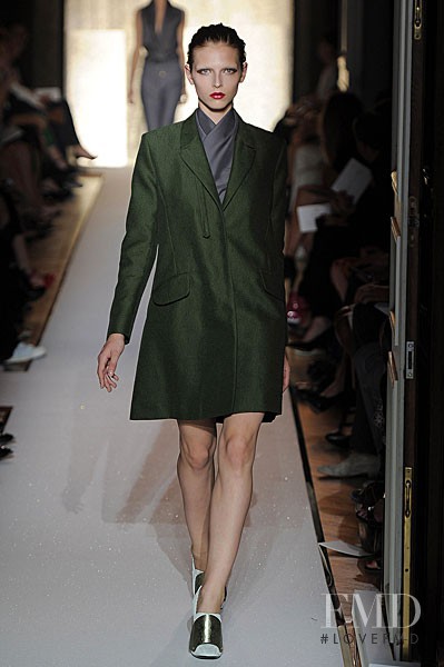 Karlina Caune featured in  the Saint Laurent fashion show for Spring/Summer 2012