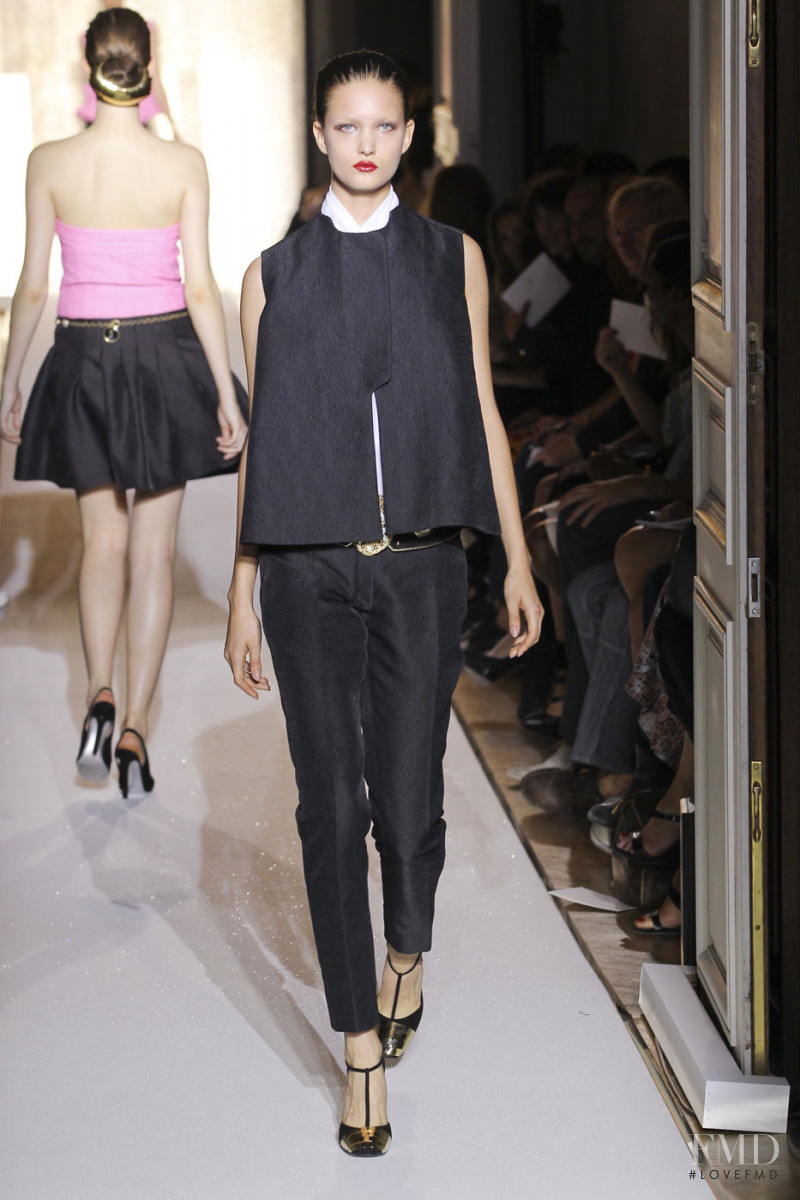 Nadine Ponce featured in  the Saint Laurent fashion show for Spring/Summer 2012