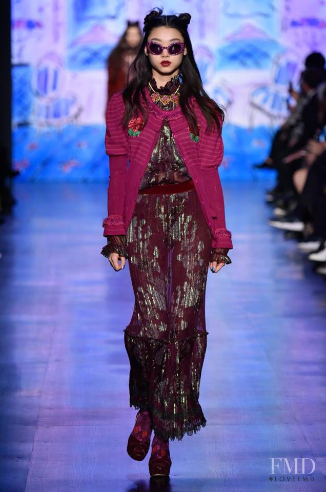 Yoon Young Bae featured in  the Anna Sui fashion show for Autumn/Winter 2017