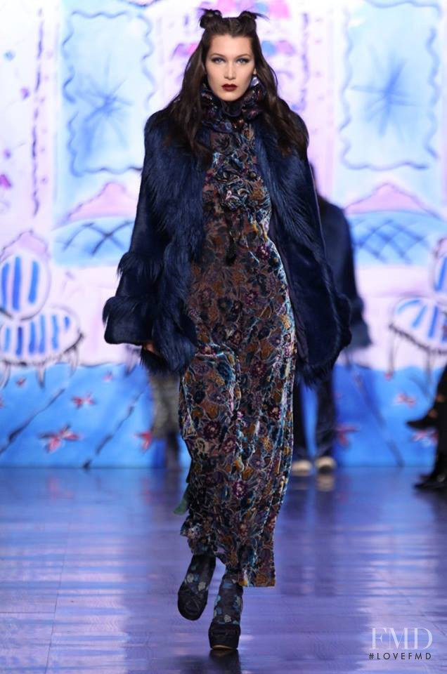 Bella Hadid featured in  the Anna Sui fashion show for Autumn/Winter 2017