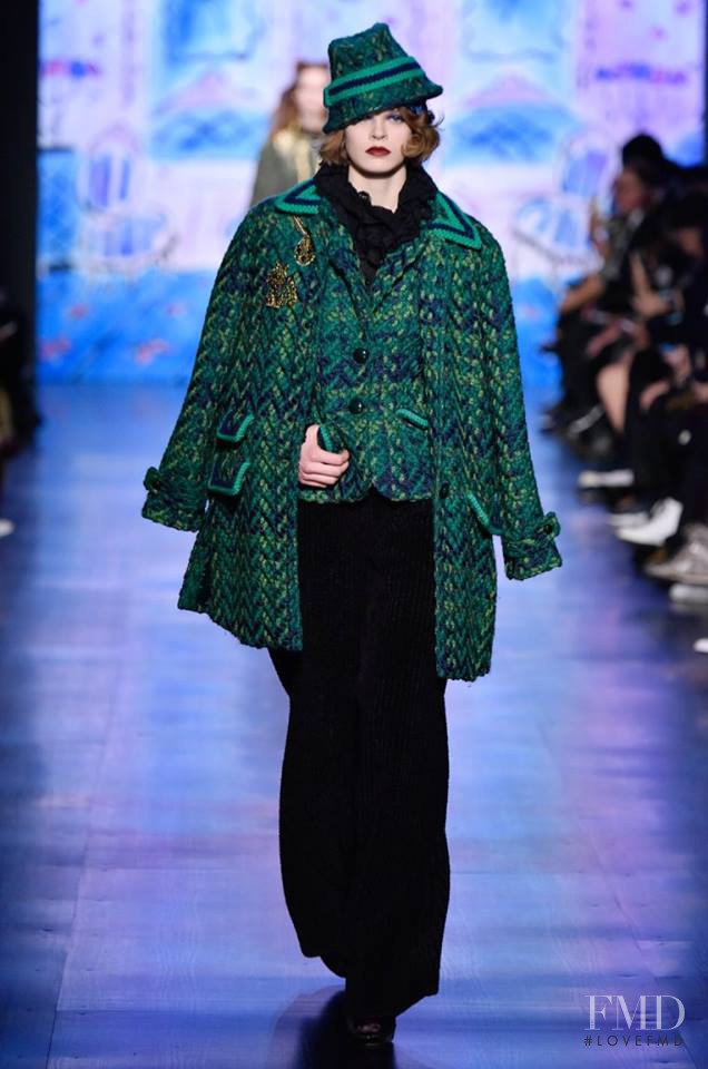 Cara Taylor featured in  the Anna Sui fashion show for Autumn/Winter 2017