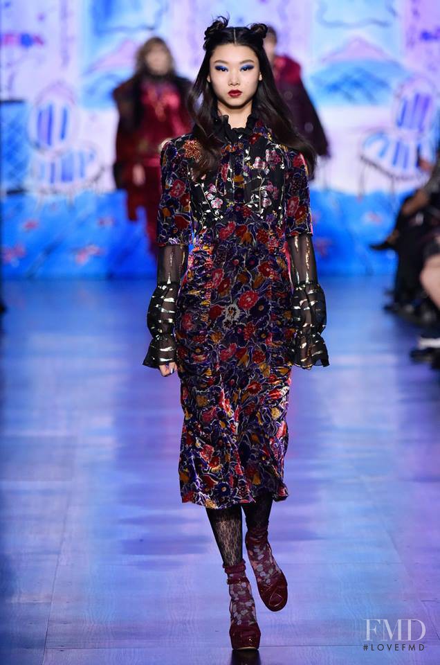 Yoon Young Bae featured in  the Anna Sui fashion show for Autumn/Winter 2017