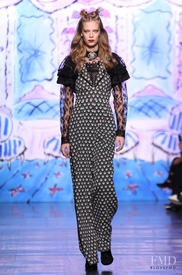Lexi Boling featured in  the Anna Sui fashion show for Autumn/Winter 2017