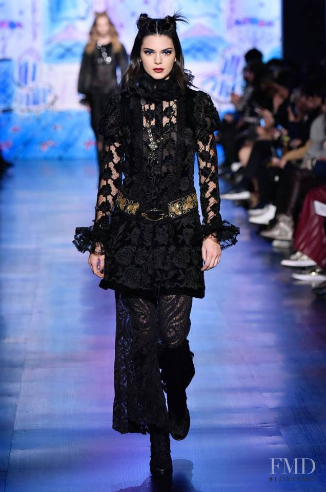 Kendall Jenner featured in  the Anna Sui fashion show for Autumn/Winter 2017