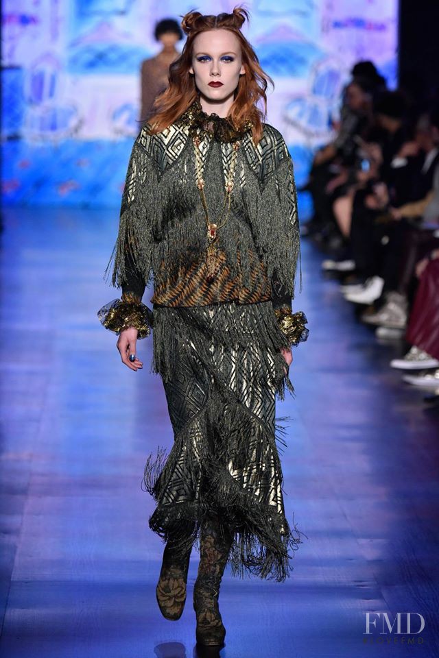 Kiki Willems featured in  the Anna Sui fashion show for Autumn/Winter 2017
