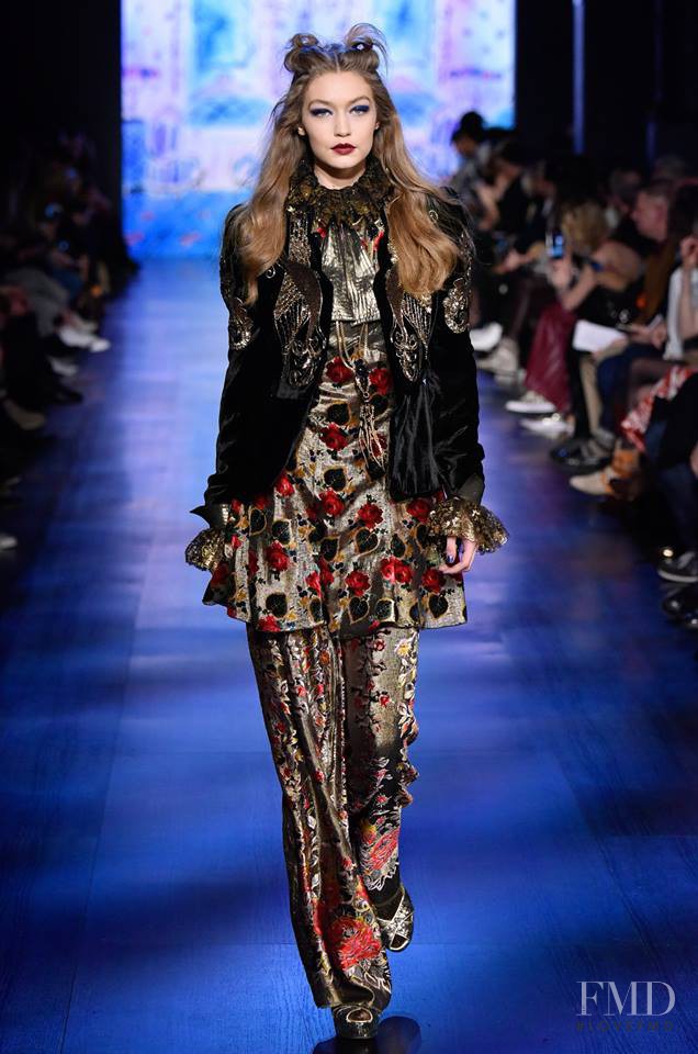 Gigi Hadid featured in  the Anna Sui fashion show for Autumn/Winter 2017