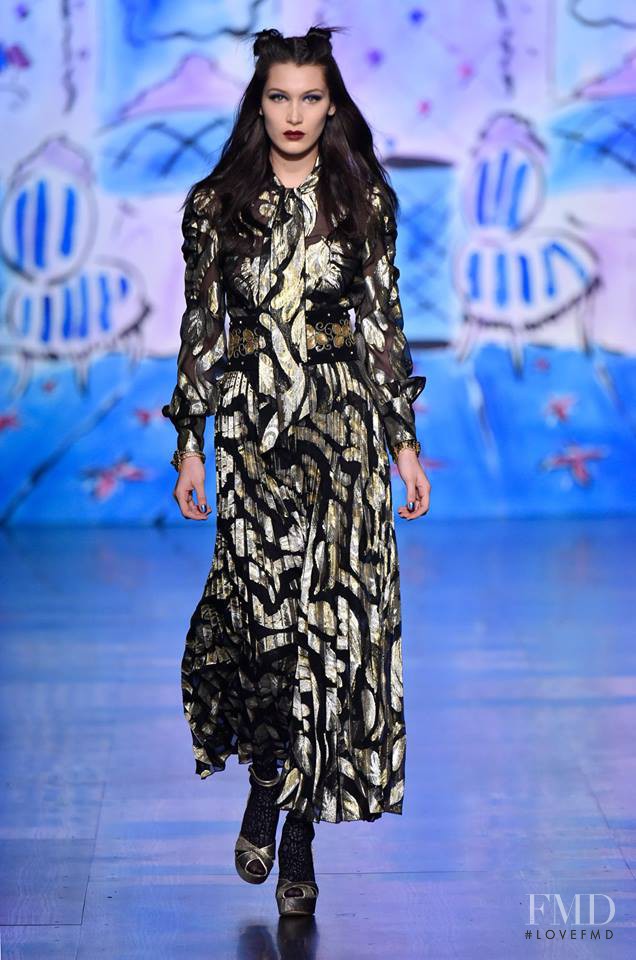 Bella Hadid featured in  the Anna Sui fashion show for Autumn/Winter 2017
