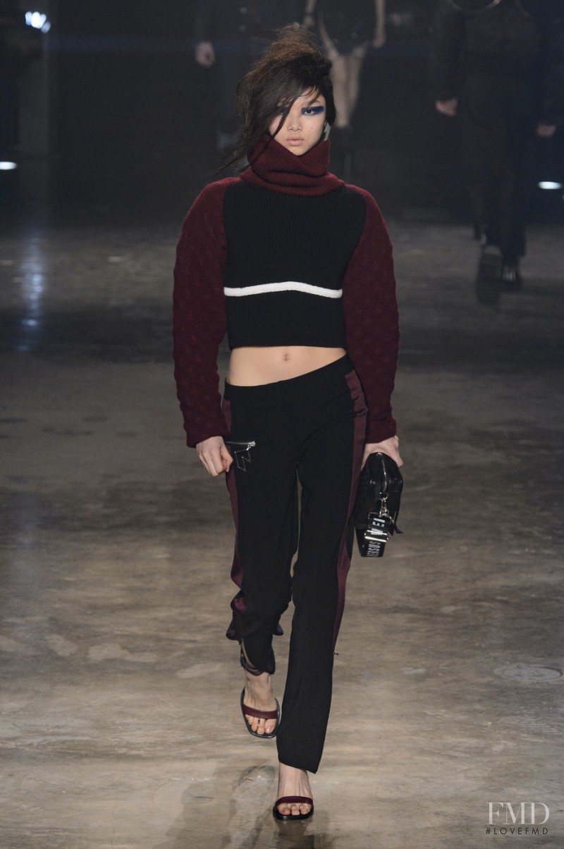 Yoon Young Bae featured in  the Versus fashion show for Autumn/Winter 2017