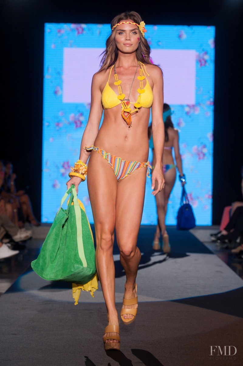 Kim Feenstra featured in  the Tezuk fashion show for Spring/Summer 2014