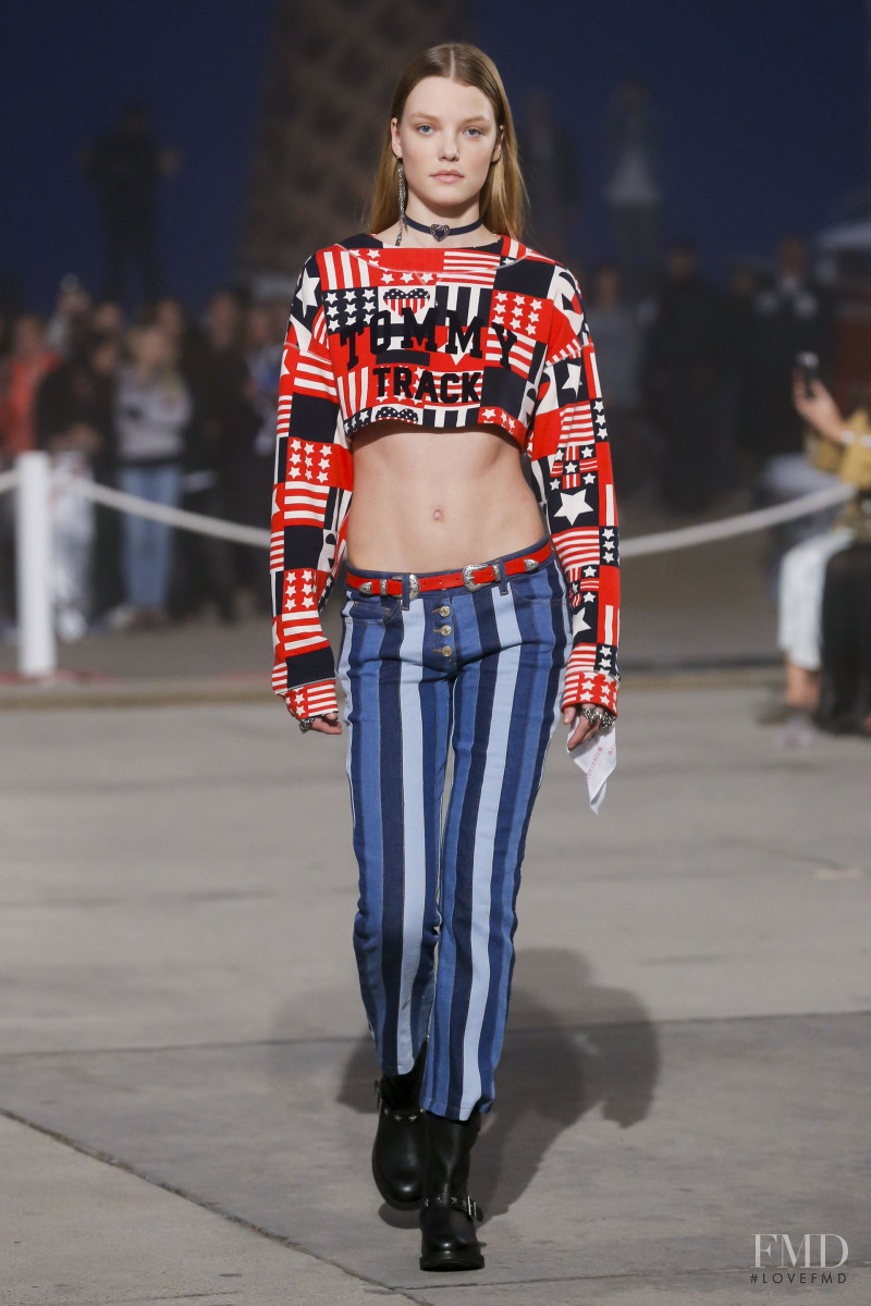 Roos Abels featured in  the Tommy Hilfiger fashion show for Spring/Summer 2017