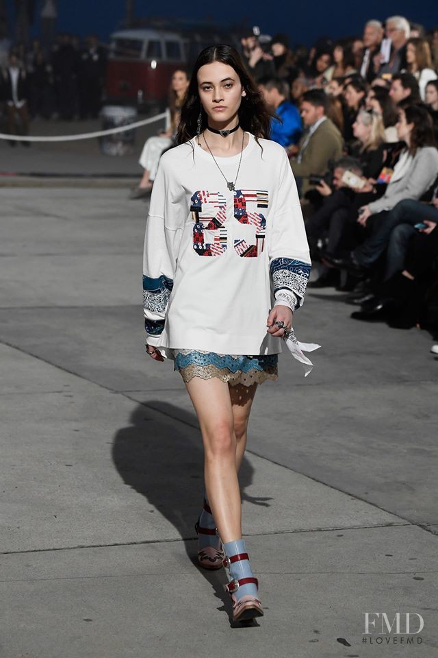 Amanda Googe featured in  the Tommy Hilfiger fashion show for Spring/Summer 2017