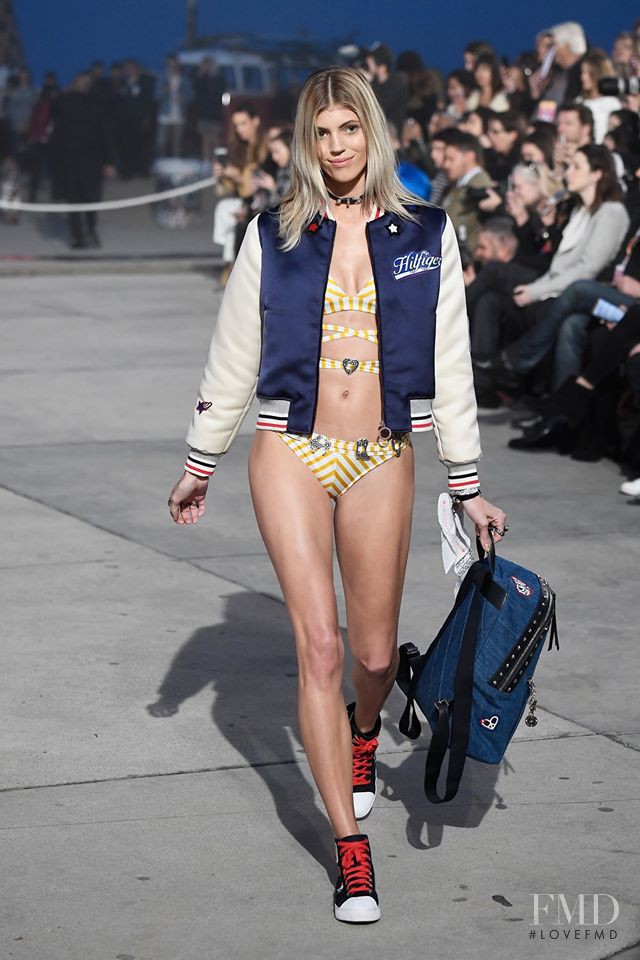 Devon Windsor featured in  the Tommy Hilfiger fashion show for Spring/Summer 2017