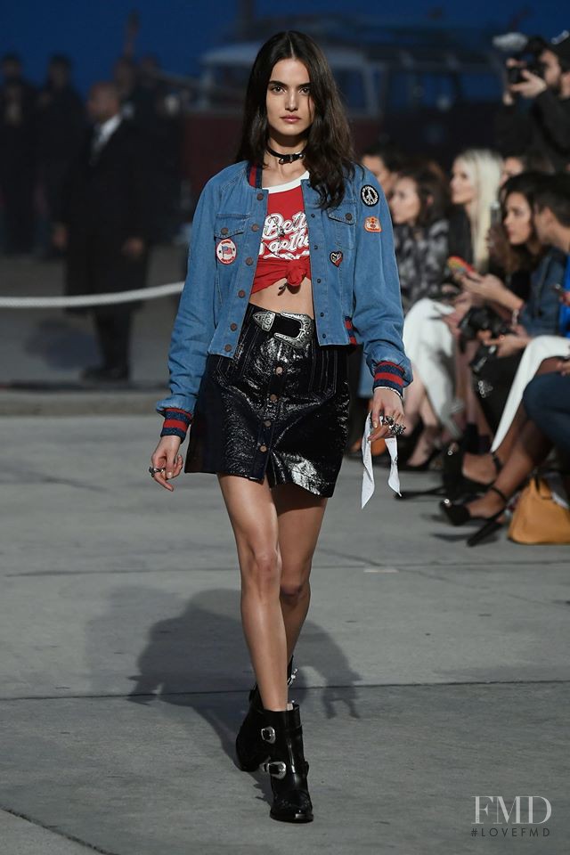 Blanca Padilla featured in  the Tommy Hilfiger fashion show for Spring/Summer 2017