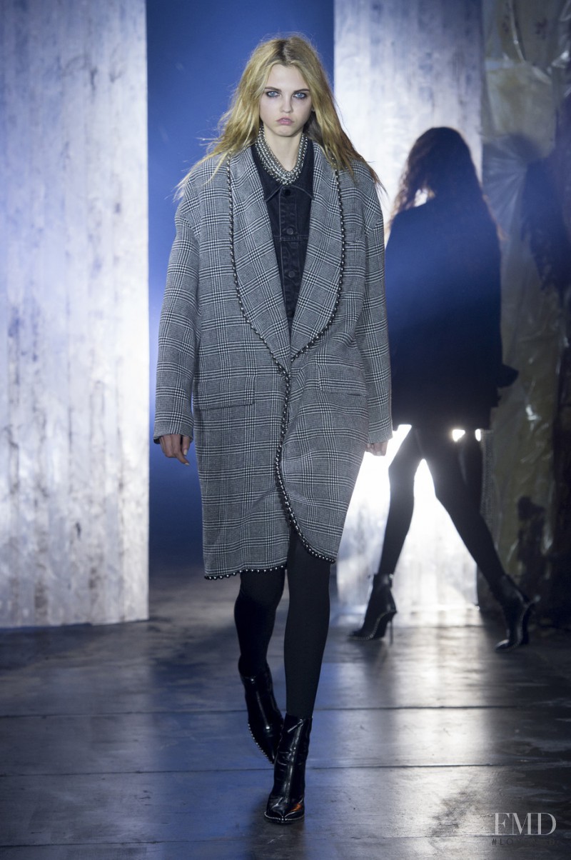 Molly Bair featured in  the Alexander Wang fashion show for Autumn/Winter 2017