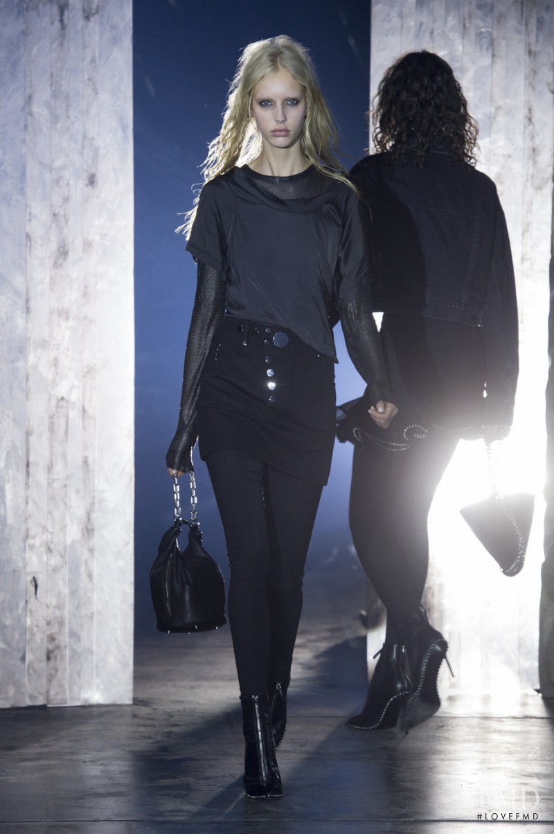Jessie Bloemendaal featured in  the Alexander Wang fashion show for Autumn/Winter 2017