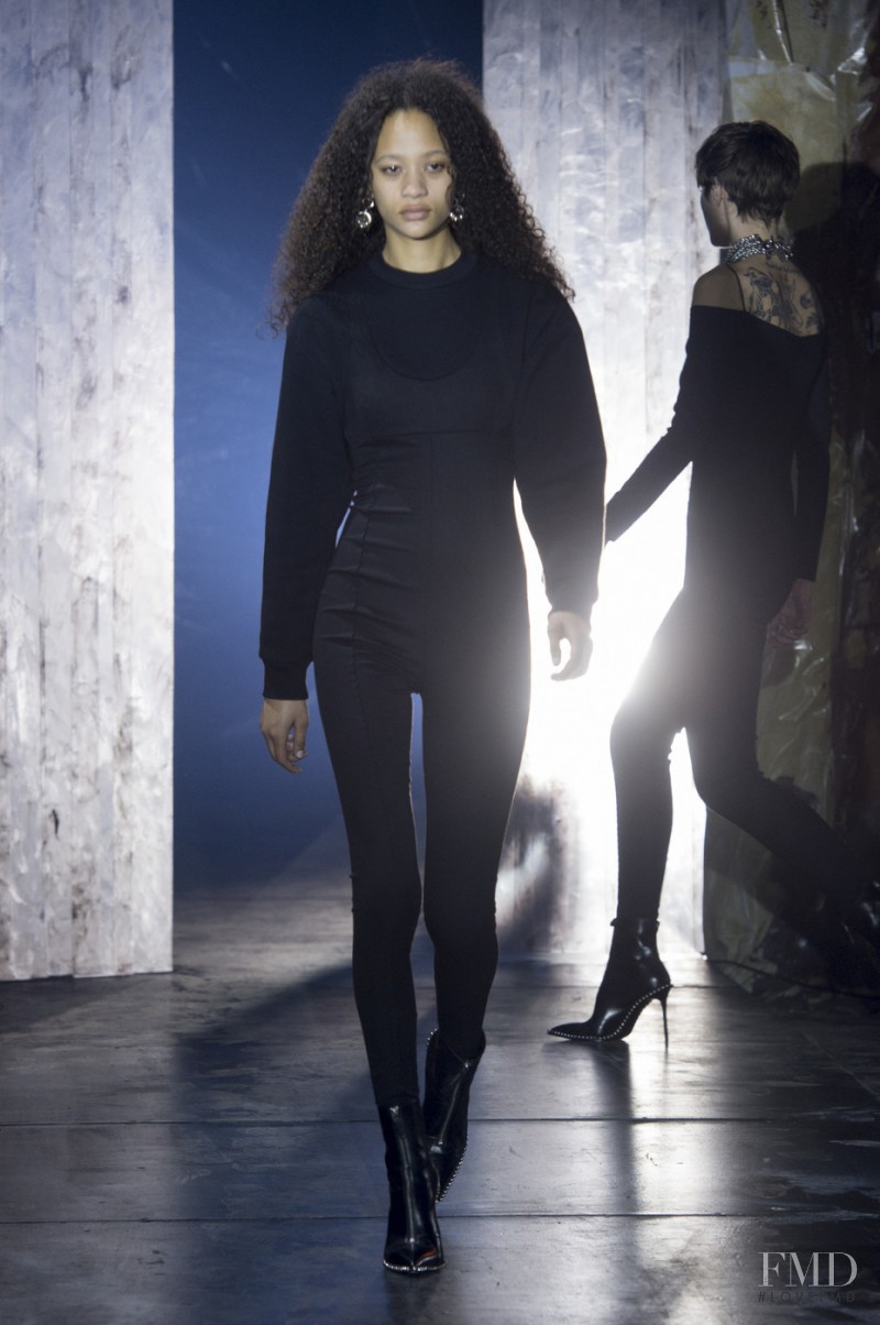 Selena Forrest featured in  the Alexander Wang fashion show for Autumn/Winter 2017