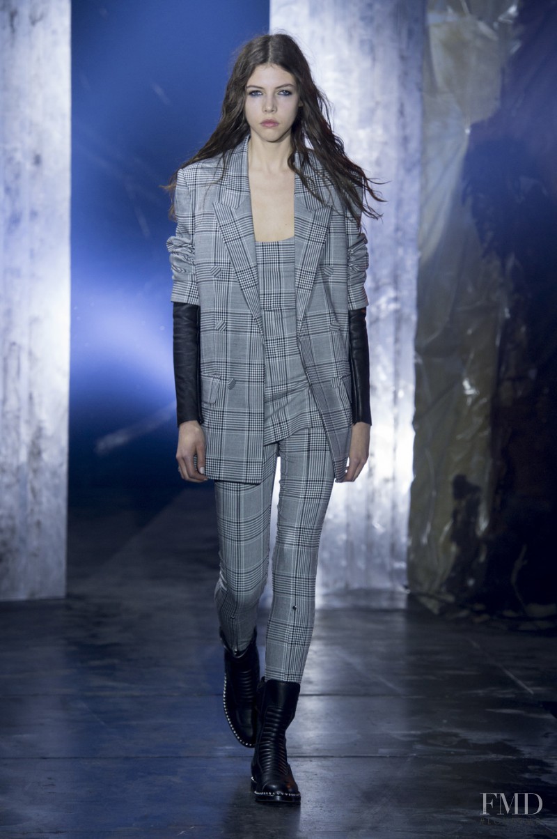 Lea Julian featured in  the Alexander Wang fashion show for Autumn/Winter 2017