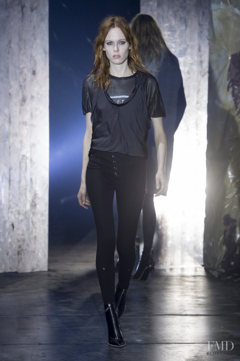 Kiki Willems featured in  the Alexander Wang fashion show for Autumn/Winter 2017