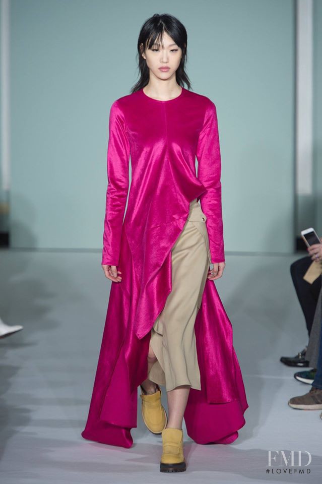 So Ra Choi featured in  the Sies Marjan fashion show for Autumn/Winter 2017