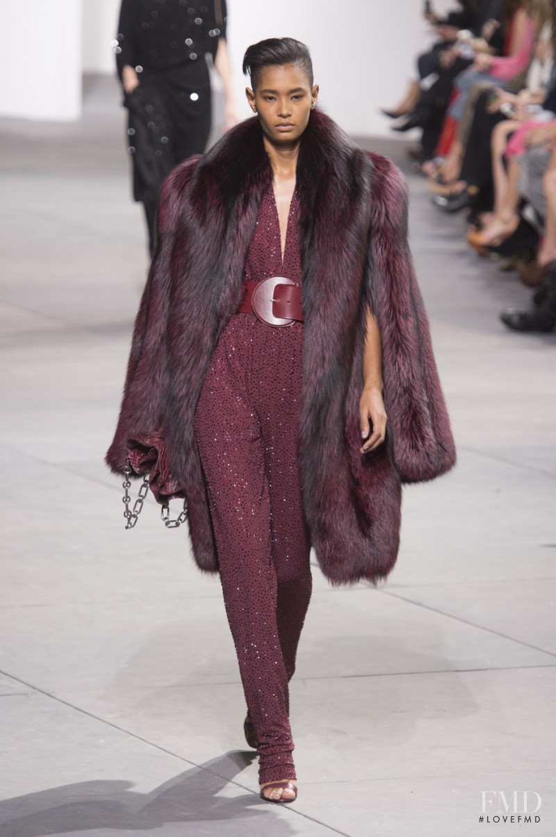 Ysaunny Brito featured in  the Michael Kors Collection fashion show for Autumn/Winter 2017