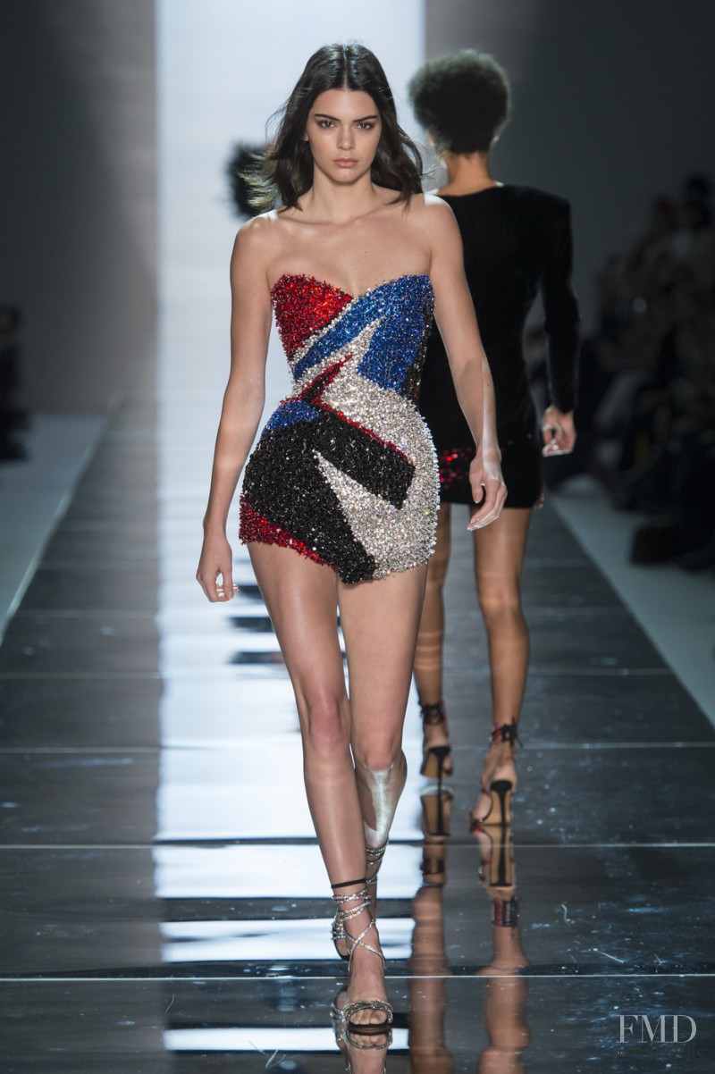 Kendall Jenner featured in  the Alexandre Vauthier fashion show for Spring/Summer 2017