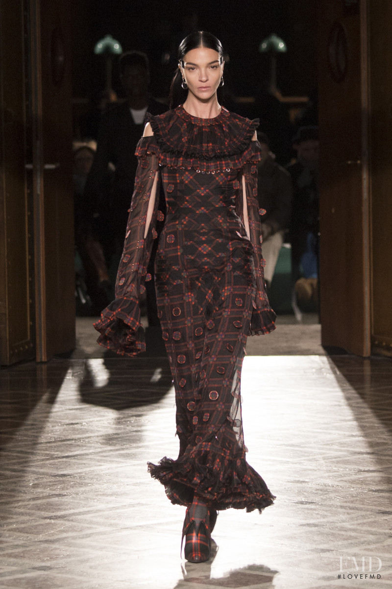 Mariacarla Boscono featured in  the Givenchy fashion show for Autumn/Winter 2017