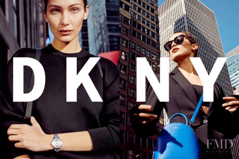 Bella Hadid featured in  the DKNY advertisement for Spring/Summer 2017