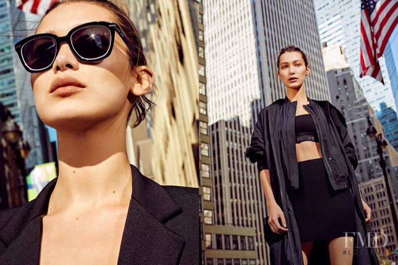 Bella Hadid featured in  the DKNY advertisement for Spring/Summer 2017