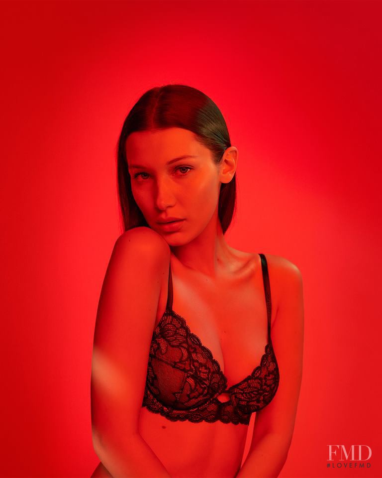 Bella Hadid featured in  the Calvin Klein Underwear advertisement for Autumn/Winter 2016