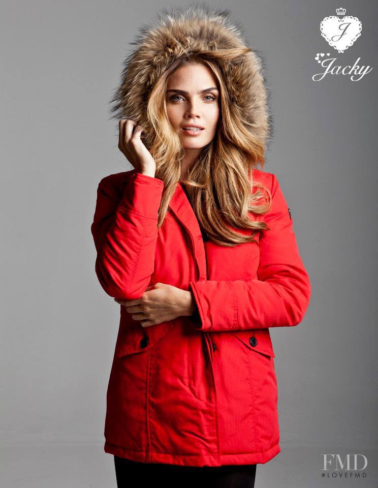 Kim Feenstra featured in  the Jacky Luxury advertisement for Autumn/Winter 2013