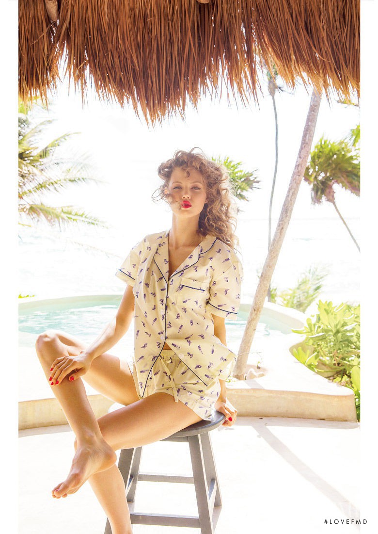 Lindsey Wixson featured in  the Peach John lookbook for Summer 2016