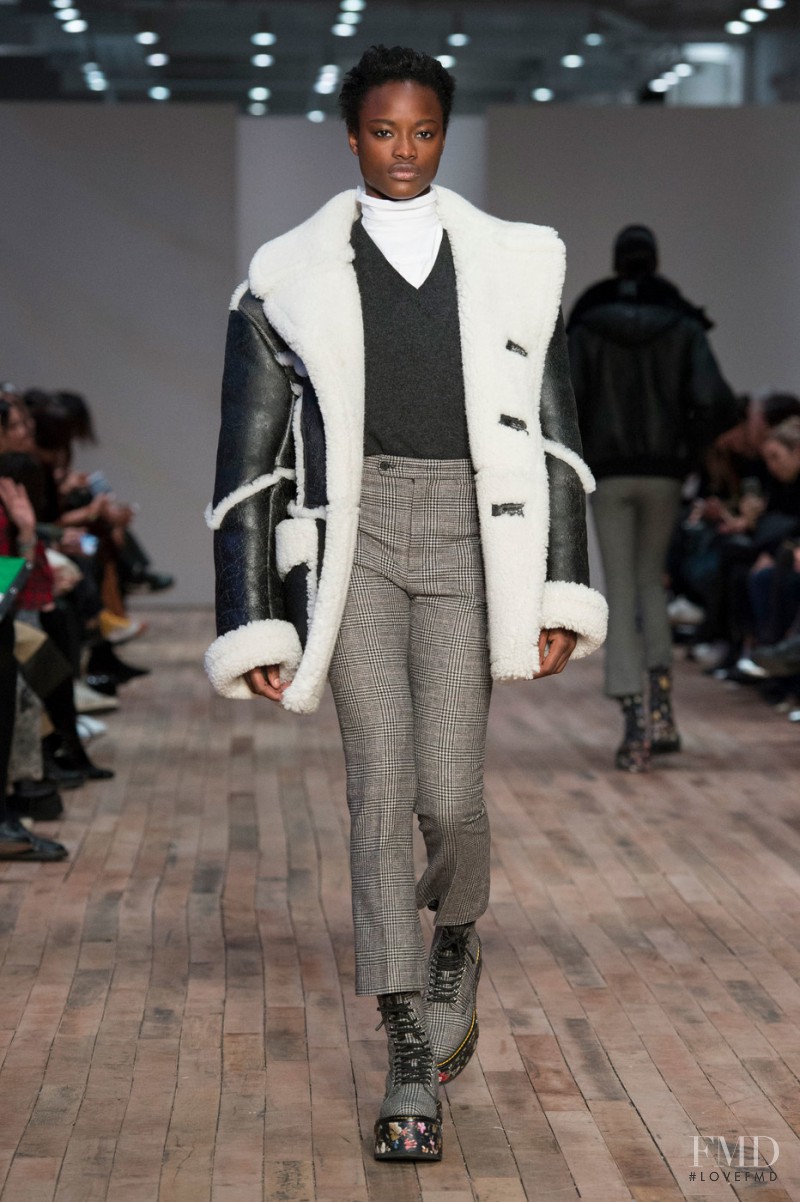 Mayowa Nicholas featured in  the R13 fashion show for Autumn/Winter 2017