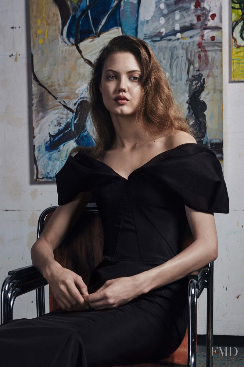 Lindsey Wixson featured in  the Zac Posen lookbook for Autumn/Winter 2017