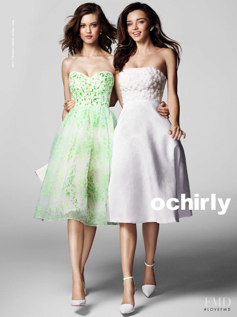 Lindsey Wixson featured in  the Ochirly advertisement for Spring/Summer 2015