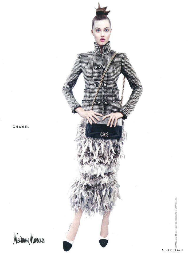 Lindsey Wixson featured in  the Neiman Marcus catalogue for Fall 2015