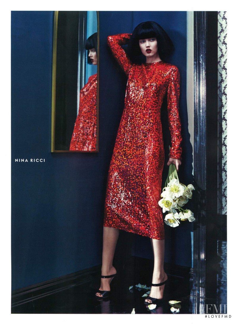 Lindsey Wixson featured in  the Neiman Marcus catalogue for Fall 2015
