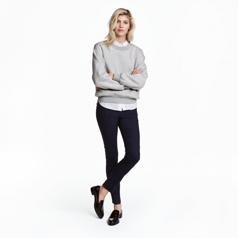 Devon Windsor featured in  the H&M catalogue for Winter 2016