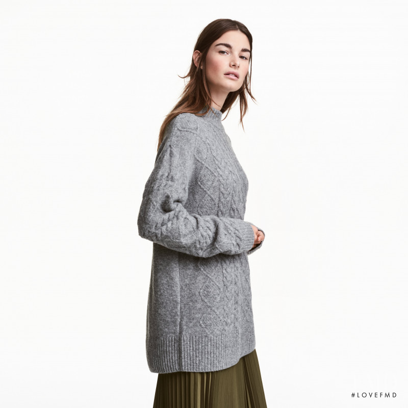 Ophélie Guillermand featured in  the H&M catalogue for Winter 2016