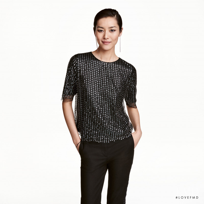 Liu Wen featured in  the H&M catalogue for Winter 2016