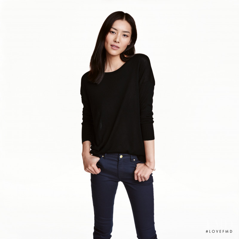 Liu Wen featured in  the H&M catalogue for Winter 2016